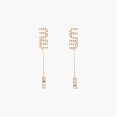 miu miu earrings 2016|miumiu pendant earrings.